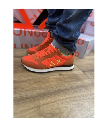 SUN68 SNEAKERS ORANGE FLUO