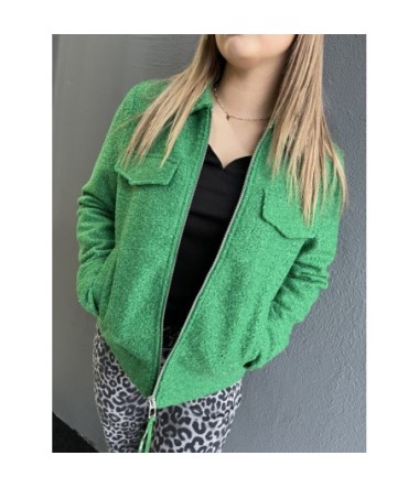 STREET ONE VESTE BOUCLE VERT