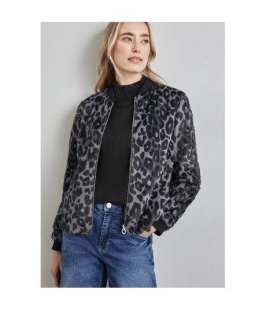 STREET ONE BOMBERS LEOPARD GRIS