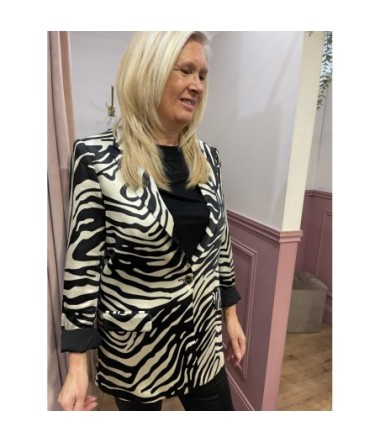 LOLA VESTE BLAZER ZEBRE