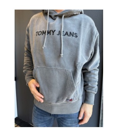 TOMMY SWEAT HOODIE BLACK VINTAGE