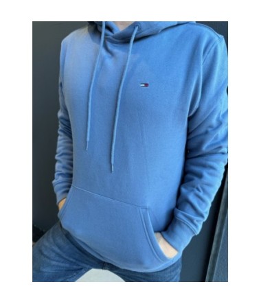TOMMY HOODIE PETIT FLAG BLEU