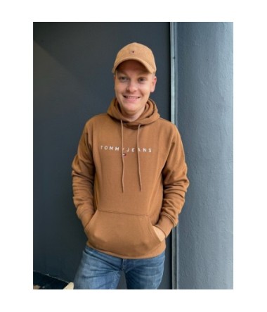 TOMMY HOODIE LINEAR PECAN