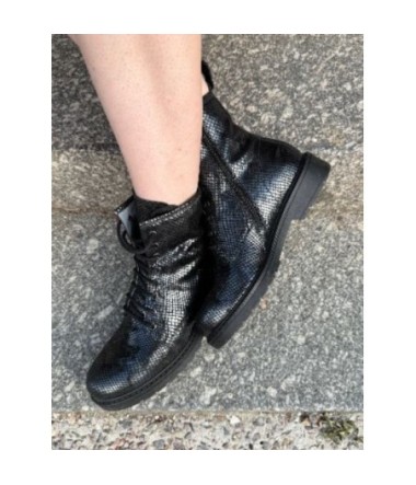  NERO BOOT PLATE LACET TURAN NOIR CROCO