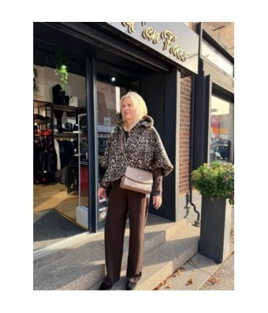 IMPERIAL MANTEAU CAPE OVERSIZE LEOPARD