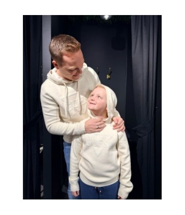 GUESS HOODIE MAILLE BEIGE