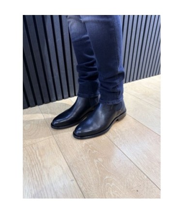 TOMMY BOOTS CHESLEA BLACK CUIR