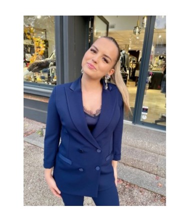 IMPERIAL BLAZER CROISE NAVY